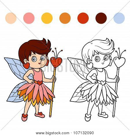 Coloring Book For Children: Little Fairy