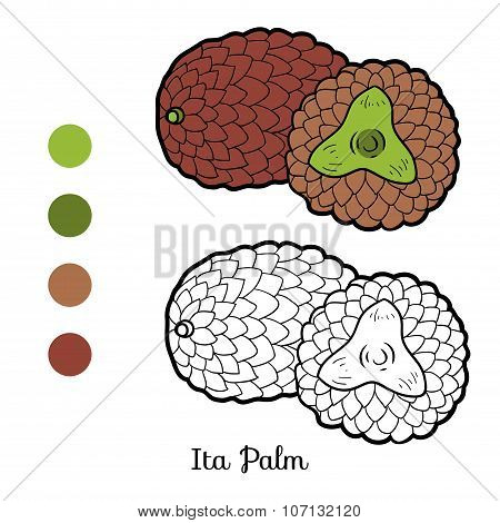 Coloring Book For Children: Fruits And Vegetables (ita Palm)