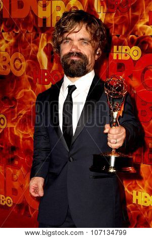 LOS ANGELES - SEP 20:  Peter Dinklage at the HBO Primetime Emmy Awards After-Party at the Pacific Design Center on September 20, 2015 in West Hollywood, CA