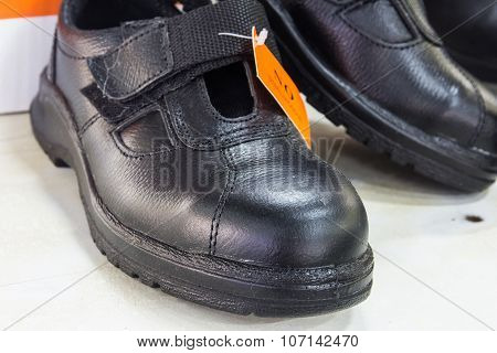 Close Up Safety Shoe