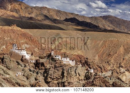 Ruins At Basgo Monastery, Leh, Ladakh, Jammu And Kashmir, India