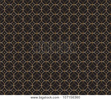 Circle gold pattern