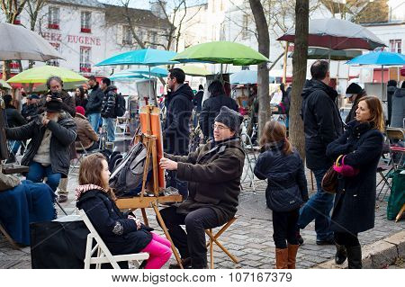 Montmartre Scene, Paris
