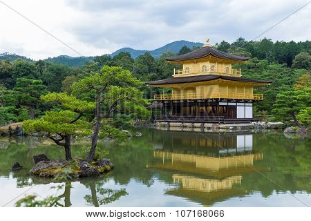 Golden Pavilion Kinkakuji Temple in Kyoto Japan