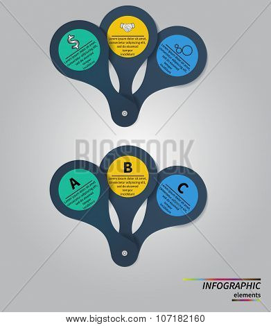 Vector  Template for cycle diagram, graph, presentation and round chart