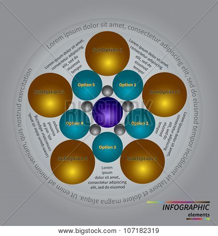 Vector Template for cycle diagram, graph, presentation and round chart