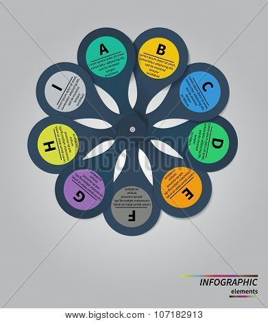 Vector Template for cycle diagram, graph, presentation and round chart