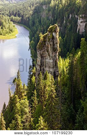 rocks on the river
