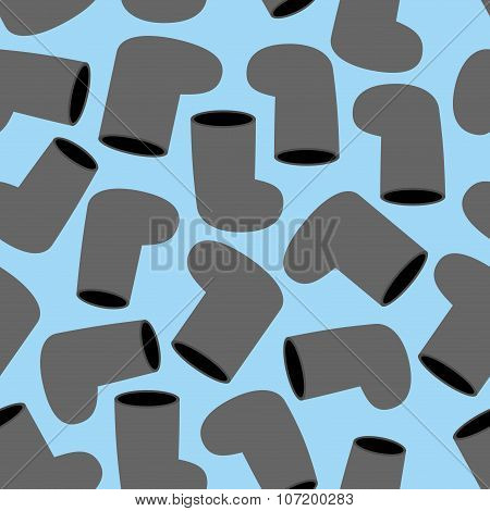Valenki Seamless Pattern. Background Of Russian Winter Boots. Traditional Footwear In Russia.