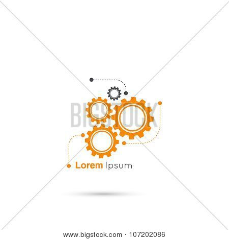 Gears symbol vector