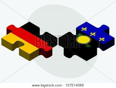 Germany And Guadeloupe Flags