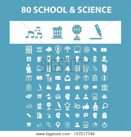 school, learning, education, icons, signs vector concept set for infographics, mobile, website, application
