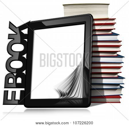 E-book Reader With Books