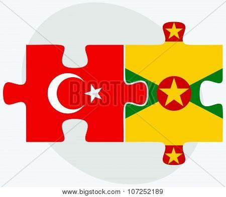 Turkey And Grenada Flag