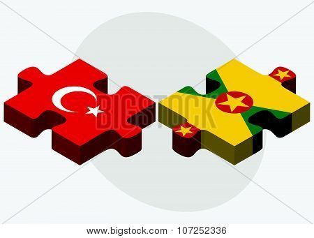 Turkey And Grenada Flag