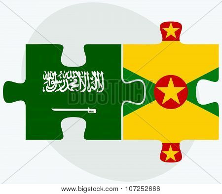 Saudi Arabia And Grenada Flags