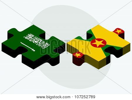 Saudi Arabia And Grenada Flags