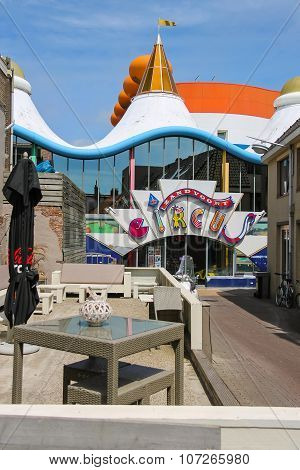 Entrance To Entertainment Center Zandvoort Circus. View From The Kerkstraat Street.