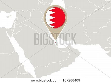 Bahrain On World Map