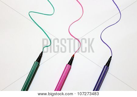 Color Pen Writeing Stroke