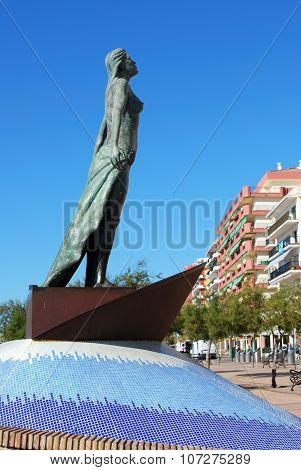 Mediterranea statue, Fuengirola.