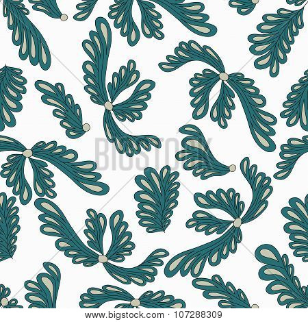 Colorful Plants Background Pattern