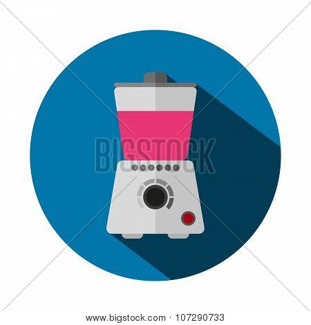Vector Illustration Of A Flat Blender