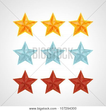 Star Rating Template Vector