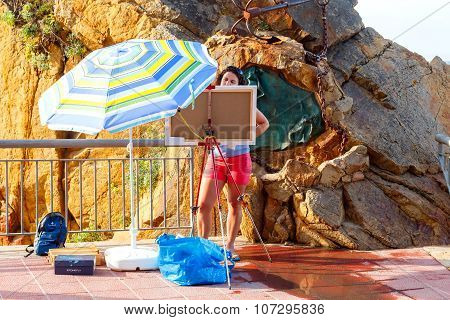 Lloret de mar. City Beach.