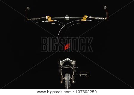 Accentuated Shapes Of A Bicycle