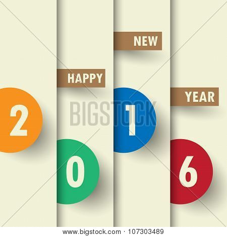 2016 Happy New Year Background.vector.