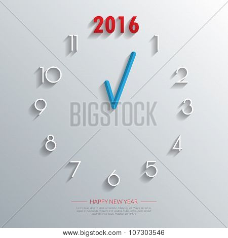 2016 Clock Background.vector/illustration.