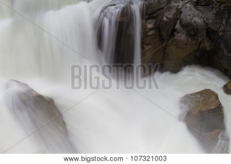 Sunwapta Falls Details - Long Exposure Version