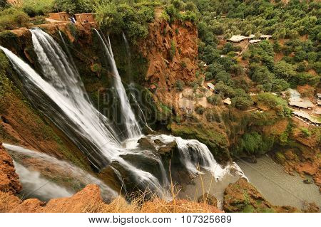 Ouzoud Waterfalls located in the Grand Atlas village of Tanaghmeilt, in the Azilal province in Morocco, Africa