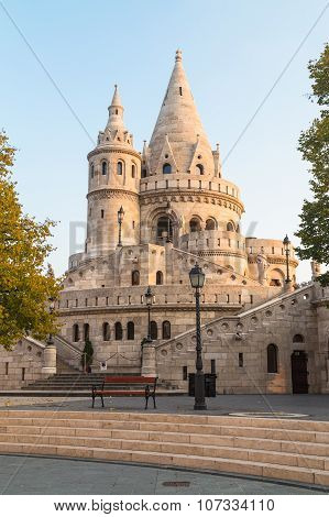 Part Of Fishermans Bastion In Budapest