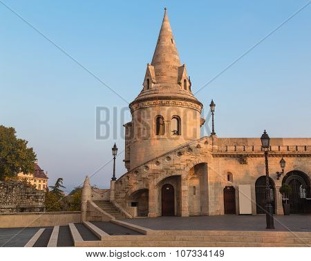 Part Of Fishermans Bastion In Budapest