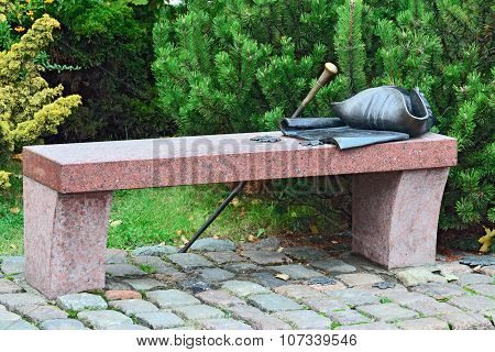 Bench Kant. Kaliningrad (konigsberg Before 1946), Russia