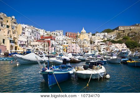 Mittelmeer Küste, Italien, procida