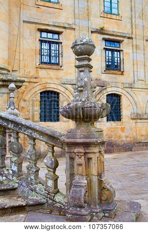 Santiago de Compostela end of Saint James Way San Matino Pinario monastery in Galicia Spain