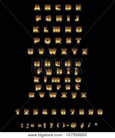 Golden vector font