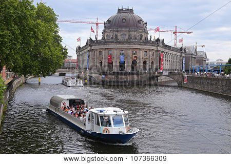 Berlin - July 25: Museum Island On Spree River In Center Of Berlin On July 25, 2015 -, Germany, Euro