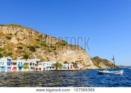 traditional Greek village by the sea