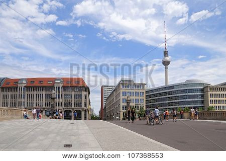 Berlin - July 25: A Walk On The Museum Island In Center Of Berlin On July 25, 2015 - Germany, Europe
