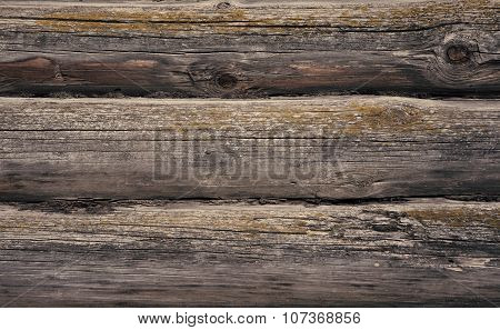 Old Wooden Logs Background