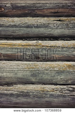 Old Wooden Logs Background