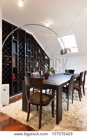 Loft Apartment Interior, Dining Area