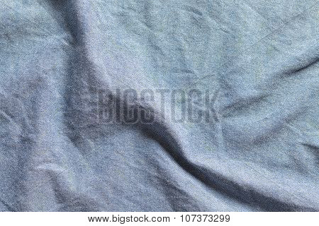 Blue Cotton Texture Oxford Fabric Background