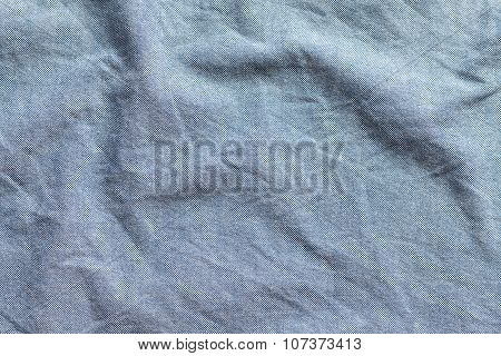 Blue Cotton Texture Oxford Fabric Background