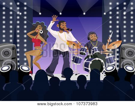 Rap Concert Scene