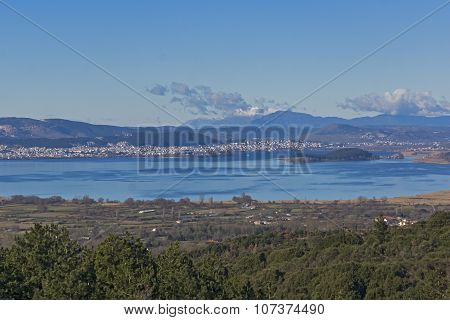 Panoramic views of Ioannina Lake, Epirus